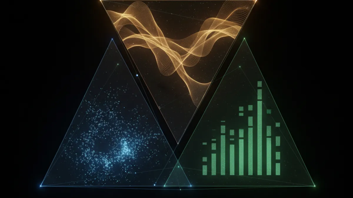 三種 539 走勢圖分析方法對比：波動趨勢法、散點分佈法、堆疊統計法