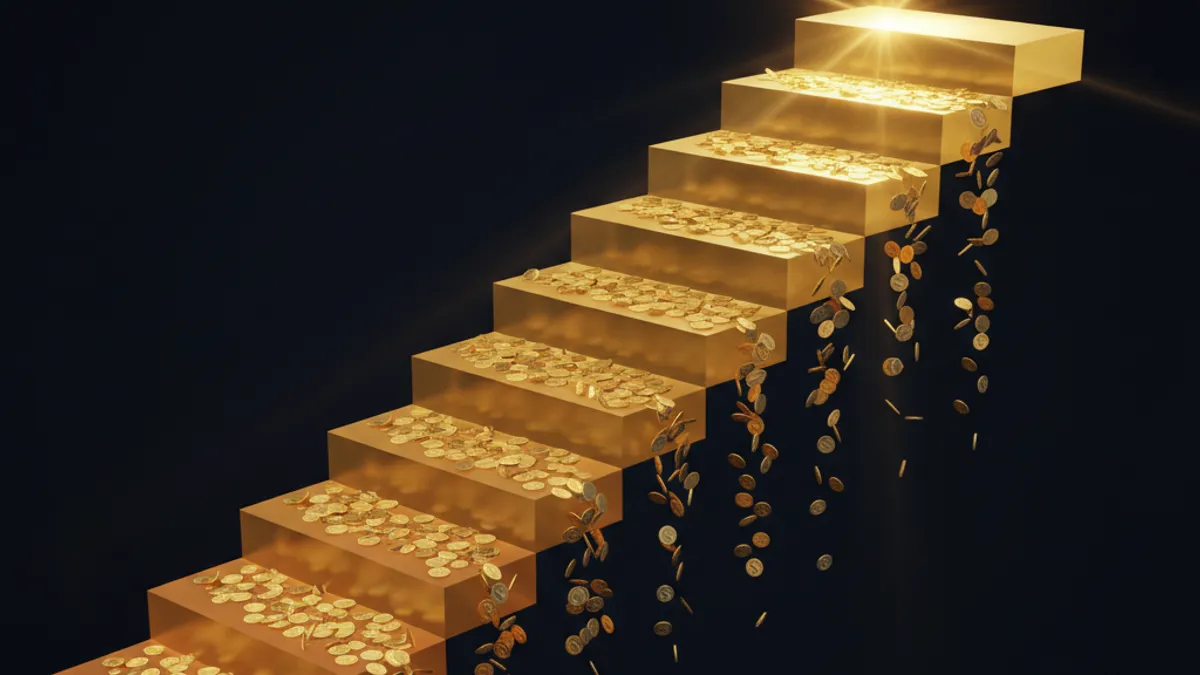 539 獎金結構階梯圖：從肆獎 50 元到頭獎 800 萬元的五級獎金階梯