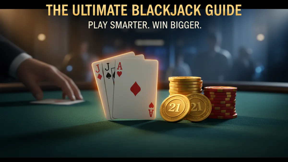 21 點完整指南：深色牌桌上 A 和人頭牌組成 21 點