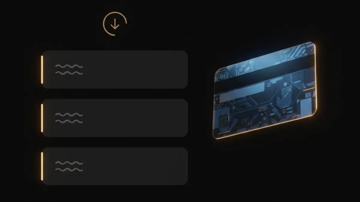 銀行帳戶綁定：輸入欄位搭配銀行卡全息投影