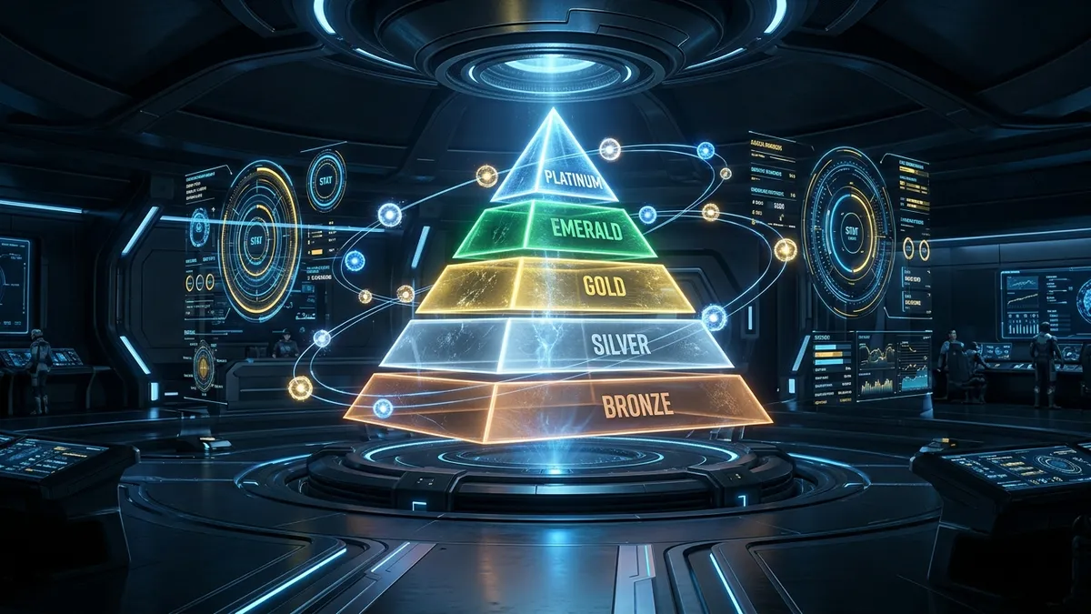 CYX 公會戰隊層級系統：從銅牌到白金的五級會員階梯